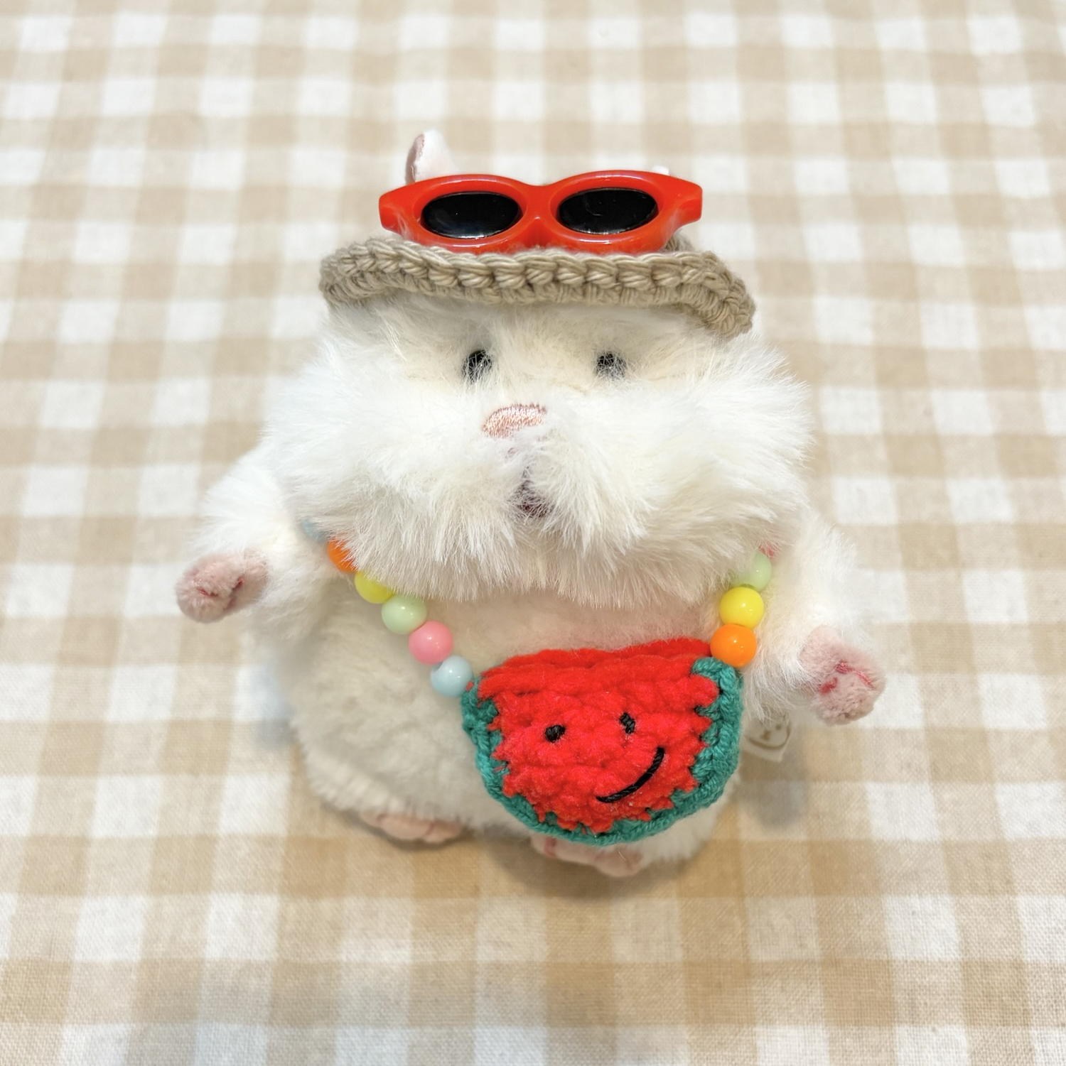 はむにぎり 着せ替え 服 いちご 帽子 セット パステル かわいい