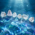 🌊 きらきら輝く海の中から現れた、ちいさな宝石の宇宙人くんたち🌊