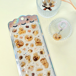 Cherish365【Bear Bagel Time】Sugar Palette Whip ぷっくりシール CHO