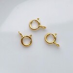 【 5mm　５個入り】14kgf　引き輪（カン付き）　ゴールドフィルド