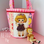 レトロポップ★Tikiちゃんのキルティングバッグ