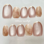 【 New 】Petalニュアンス｜ネイルチップ　マグネットネイル　ブライダル　シンプル　上品　ピンク　ウェディング　前撮り　お呼ばれ　結婚式　ブライダルネイル　ピンク　春ネイル　花嫁　ナチュラル　桜