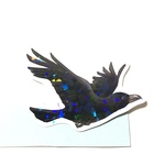 いきものラメステッカー<ハシブトガラス>
