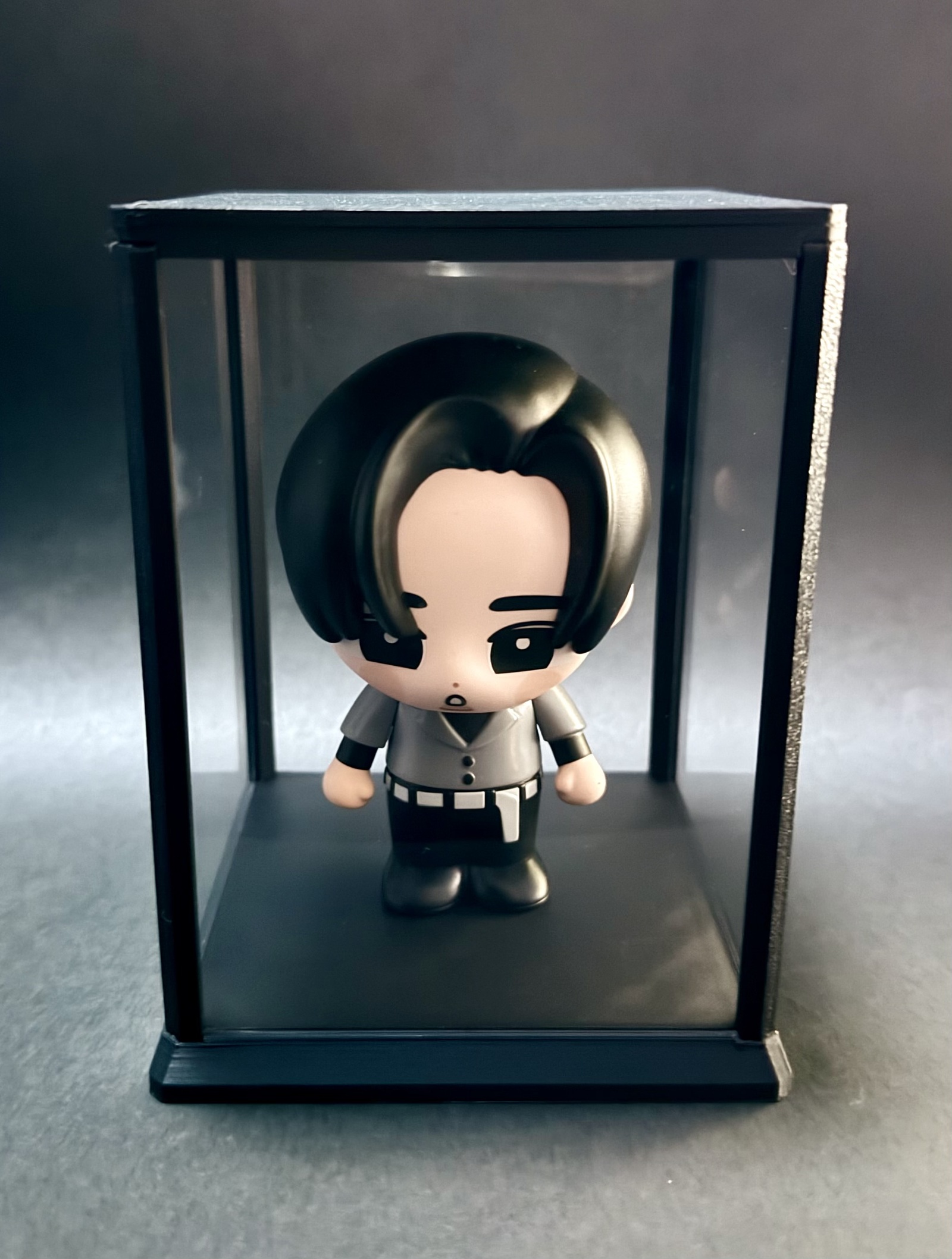 すのチルソフビ 専用ディスプレイケース 1人用【組み立て済み・完成品