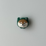 コソ泥わんこな羊毛フェルトのマグネット(柴犬)