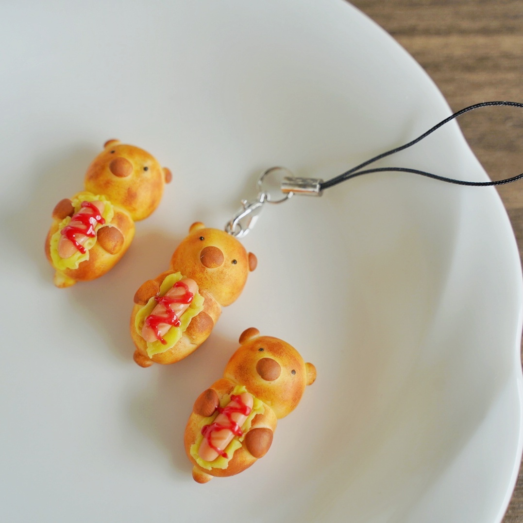 ミニチュア餃子のチャーム ミニチュア 樹脂粘土 フェイクフード