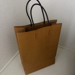 豚革で作った紙袋風の革袋