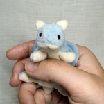 【ミニサイズ】ドラゴンのぬいぐるみ(くすみブルー)🐉【どらこ】