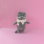【R-K】ロイヤルベビー・アルパカｯティーちゃん と ラメレースの襟巻き