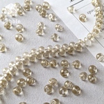 【50pcs】[AB-133] 鈴丸 ビーズ ミニ ドロップ 勾玉 アクリル クリア