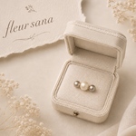 tiny brooch  小さなストレートブローチ  kiska・beige
