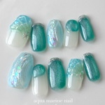 ネイルチップ　【mermaid shell】