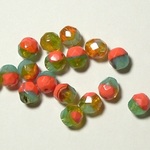 チェコファイヤーポリッシュ　トリカラー８ｍｍ　８個