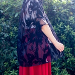 Melting Sheer Shirt BLACK 半袖
