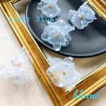 🆕/4pcs)【パーツ】frill popcorndot-flower parts #LTB