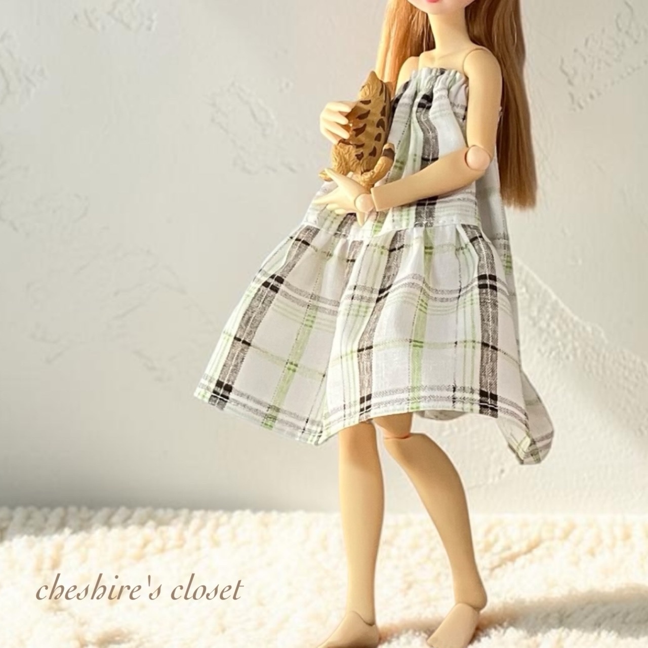 ドール服 22cmドール 着せ替え服 アウトフィット スカート ティアード