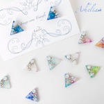 WEBメディア掲載『七色彩雪Triangle ピアス/イヤリング/クリップ』ashelia_watercolorjewelry