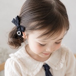 frill ribbon × heart clip リボン　クリップ　ヘアアクセサリー　ベビー　出産祝い　ギフト　フラワー　ヘアクリップ　ピン　お食い始め　赤ちゃん  プチギフト  ピン 誕生日