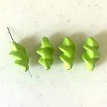 Light Green Twisted Beads