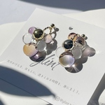 Evening Glow Bubble 紫暮れの光を閉じ込めたピアス