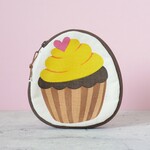 カップケーキのポーチ yellow