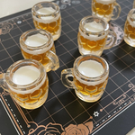 【2個セット】ミニチュア 生ビールジョッキ 高さ2.5cm / ドールハウス フードサンプル 撮影小物 素材パーツ