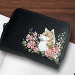 柴犬のカードケース　Hand peint （手描き）