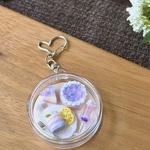 紫陽花スイーツのキーホルダー