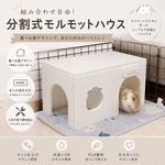 モルモット好きが作る、モルモットハウス【選べる壁・名入れ対応｜分割式・工具不要・水洗いOK】