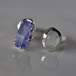 Tanzanite × Blue Opal Fork Ring タンザナイト原石 × ブルーオパール シルバー フォークリング