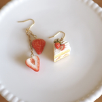 🍰いちごショートの耳飾り🍓