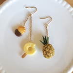 🍍パイナップルのよくばり耳飾り🍍