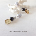 〜再販〜armonia〜K14GFアンバーブラウン北欧レトロカラーピアス