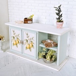 Lemon Harvest Kitchen Island ミニチュア キッチン ドールハウス ブライス レモン コテージ リカちゃん １／６ フレンチカントリー 家具 棚 