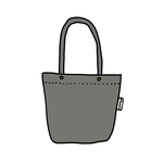 グレー　シンプルショルダートート