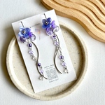 💙💜☔️揺れる紫陽花ピアス