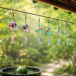 風鈴🎐涼🎐再販2🎐ガラス風鈴ピアス　イヤリングヾ(๑╹◡╹)ﾉ" 🎐花火　金魚　朝顔からお選び頂けます🎐⭐️⭐️アレルギー対応致します⭐️⭐️