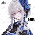 original sticker « no.9254 »     //     人物ステッカー オリジナルステッカー オリジナル人物ステッカー ステッカー cotton melody