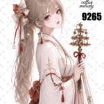 original sticker « no.9265 »     //     人物ステッカー オリジナルステッカー オリジナル人物ステッカー ステッカー cotton melody