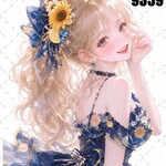 original sticker « no.9359 »     //     人物ステッカー オリジナルステッカー オリジナル人物ステッカー ステッカー cotton melody