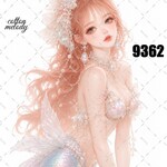 original sticker « no.9362 »     //     人物ステッカー オリジナルステッカー オリジナル人物ステッカー ステッカー cotton melody