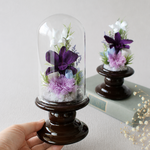 ～お供え花～  一対  ガラスドーム型プリザーブドフラワー仏花  お彼岸