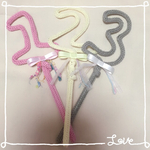 【再販×2】▽ウールレター▲数字スティック▽