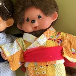 ぬいぐるみ　浴衣　女の子のみモンチッチSに似合います