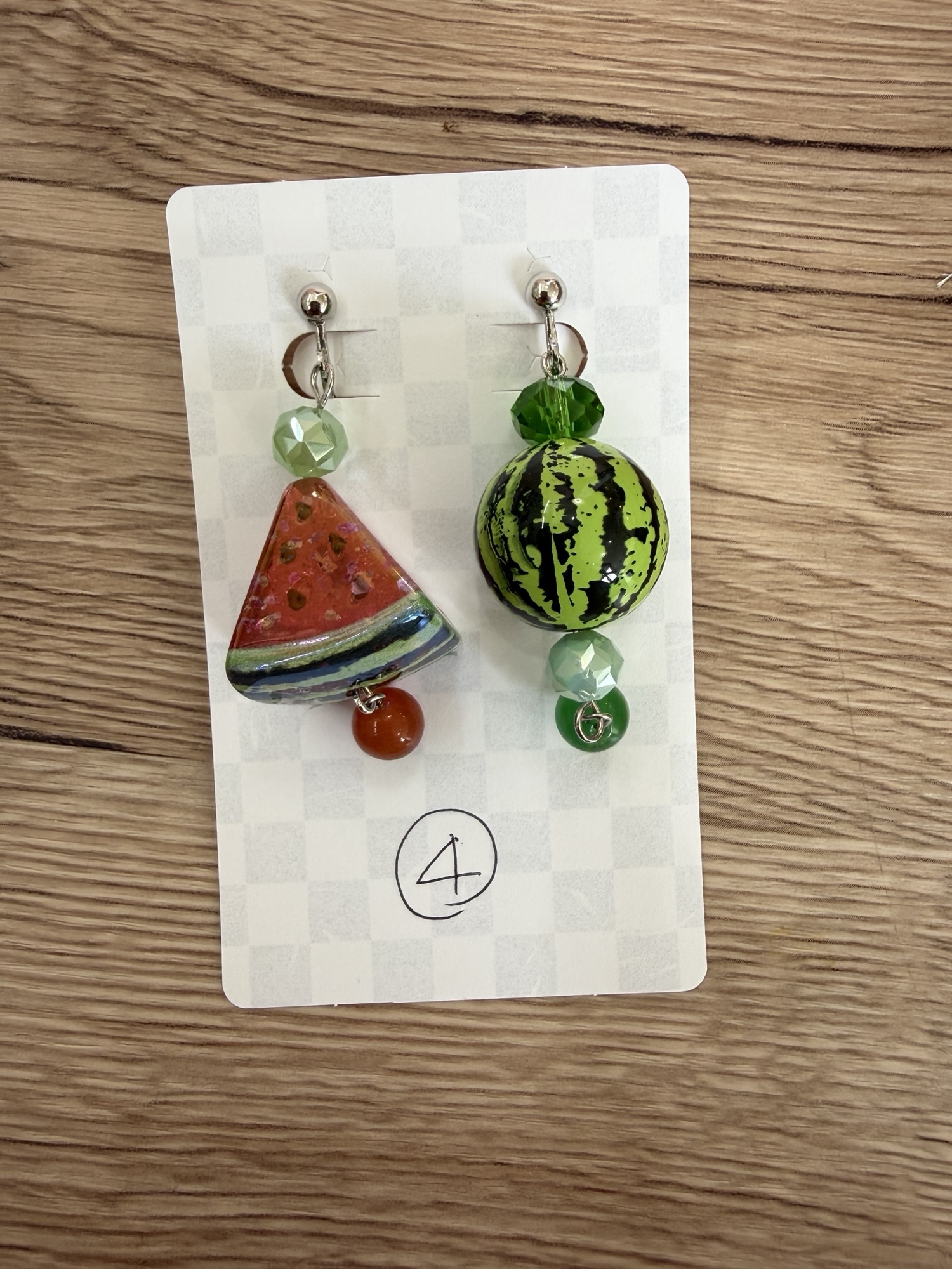 スイカカーニバル🍉ピアス＆イヤリング5点 - うみぴぴハンドメイド