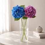 【リアル造花】選べる2色ブルーとピンクの紫陽花1本売り