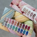 ネイルチップ＊enoiマカロンマグネット ワンカラーmacaroon magnet 淡色 パープル ピンク ベージュ ブルー 水色 グリーン 紫 青 ブラウン コーラル