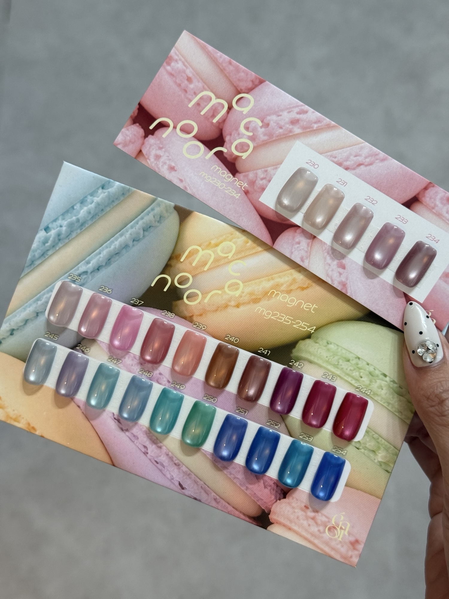 ネイルチップ＊enoiマカロンマグネット ワンカラーmacaroon magnet