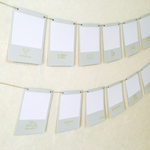  ポラロイド風PhotoGarland＊フォトガーランド＊フォトアルバム＊グレー×ゴールド