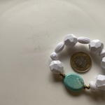 RING380-1082ルビー原石+HEMATITE*天然石の指輪 STRETCH FREE RING　[送料無料]